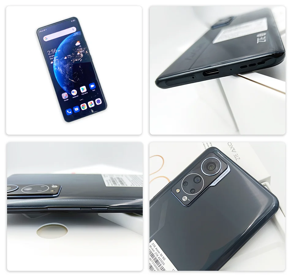 Ceny Globalna Wersja ZTE Axon 30 5G Smartphone Snapdragon 870 Pod Kamerą Ekranową 120HZ Wyświetlacz AMOLED 65W FastCharge 5G Telefon Do Gier