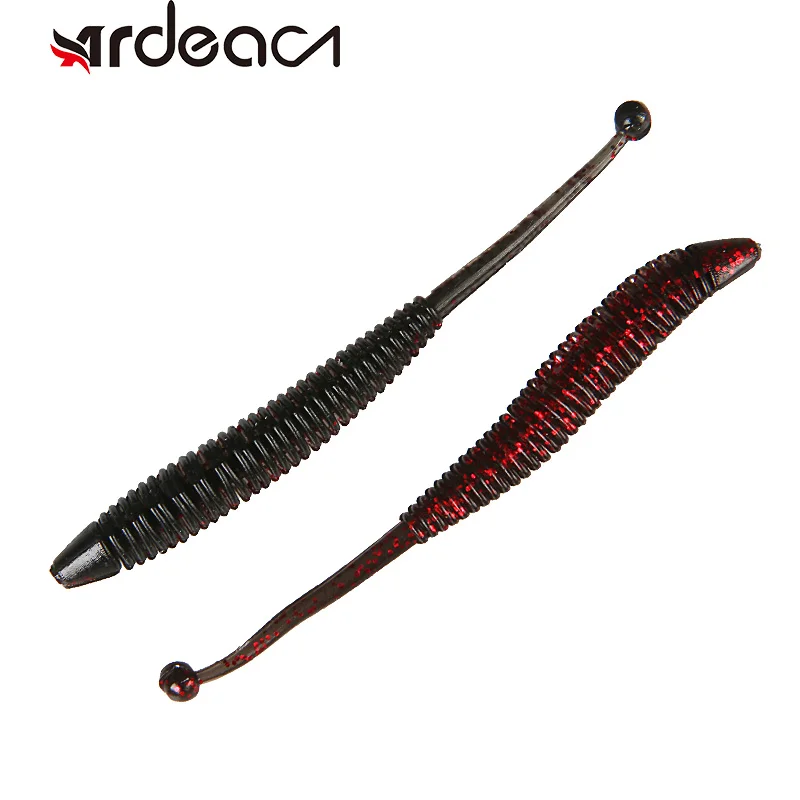 

Soft Lure 15pcs 75mm/0.92g Rubber Worm Wobblers Artificial Earthworm Fishing Bait Silicone With Impact Ring Swimbaits Carp Bass