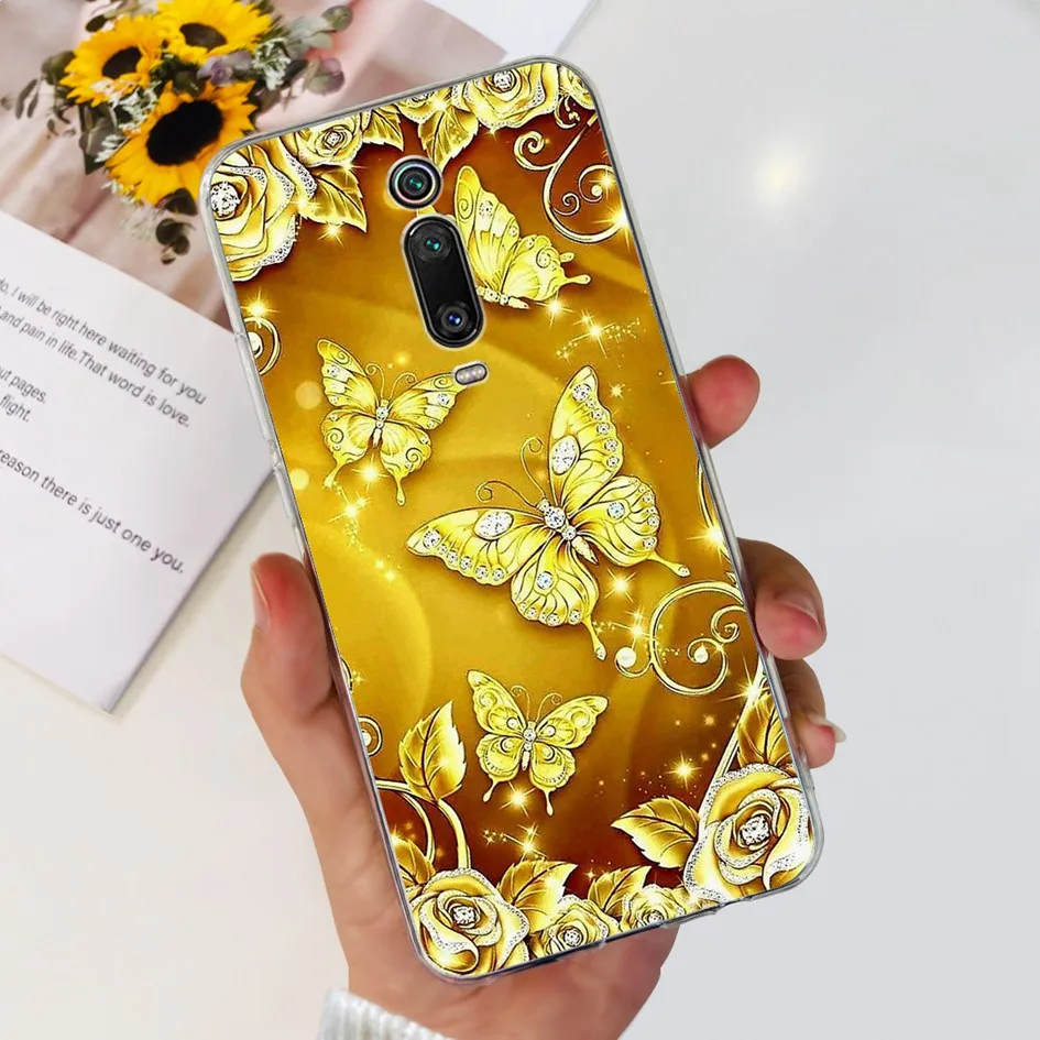 Чехол для Xiaomi Mi 9T Pro чехол популярный цветочный прозрачный мягкий силиконовый
