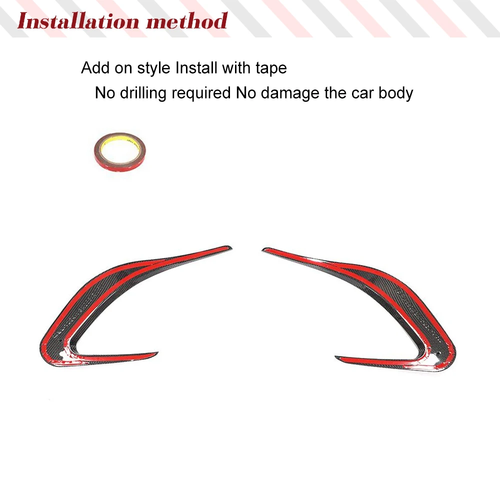 Автомобильные задние бамперы из углеродного волокна крышки вентиляционных