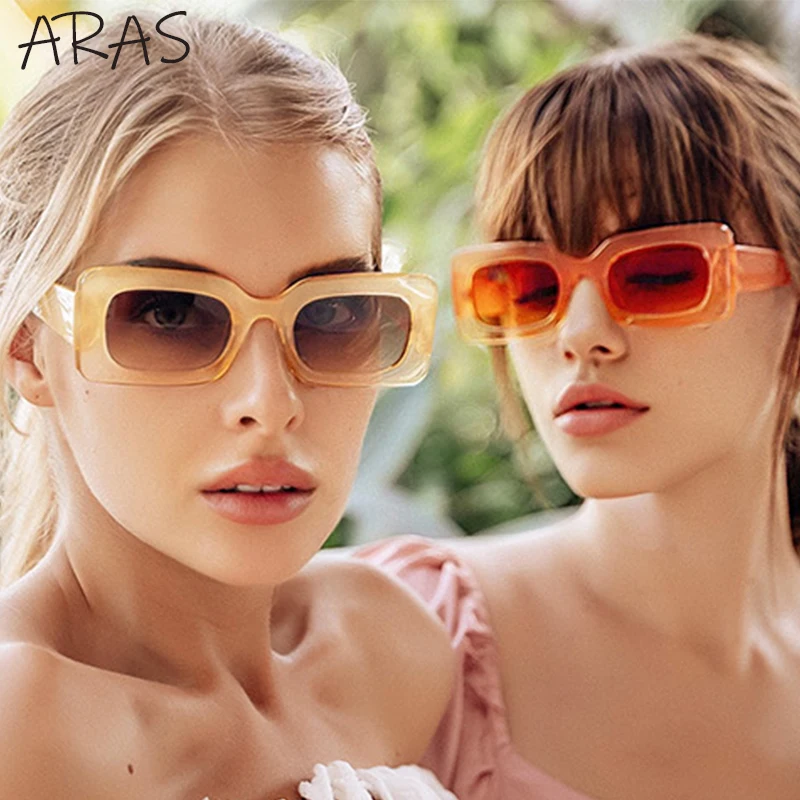 

Retro Rectangle Sunglasses Women Vintage Fashion Jelly Color Eyewear Shades Uv400 Men Trendy Small Square Sun Glasses for Ladies