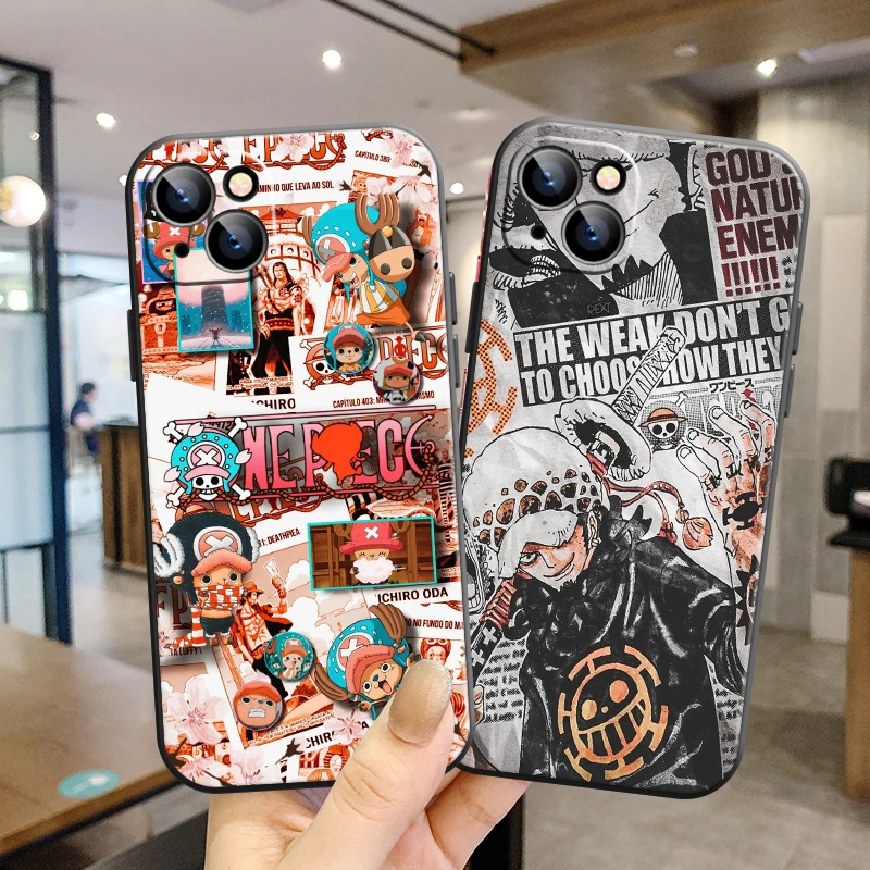 

Japan One Piece Bandai Anime Phone Case For Apple iPhone 13 12 11 Pro 12 13 Mini X XR XS Max SE 6 6s 7 8 Plus Coque Funda Back