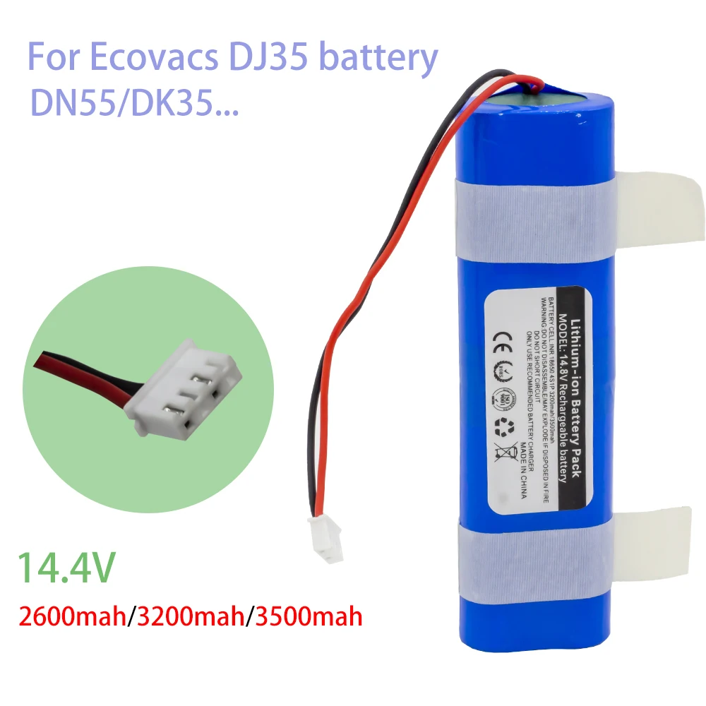

Leelinci 14,4 V 2600mAh аккумулятор для робота-пылесоса литиевая батарея Для Ecovacs Deebot DJ35 DJ36 DK35 DK36 DK520 DN520 DN55 18650