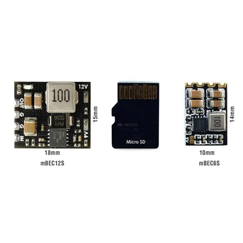 Фото Модуль понижения напряжения Matek System Micro BEC с входным напряжением от 6 до 60В и выходным напряжением 5В, 9В, 12В, идеально подходит для RC-дронов и DIY-проектов. №5