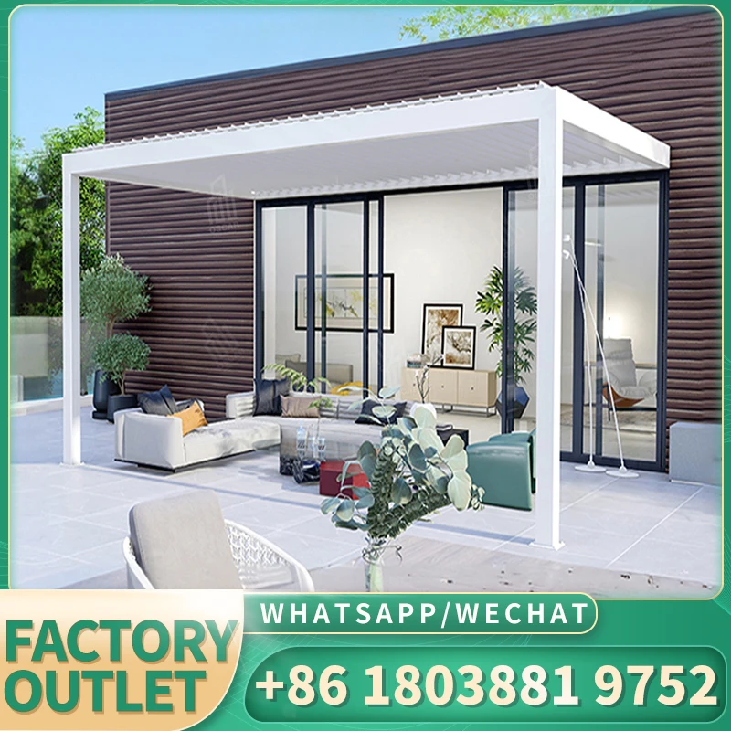 Альтанка открытая современная вертикальная автоматическая беседка