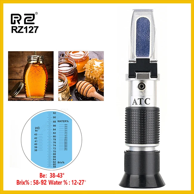 

RZ High Concentration Brix Water 3 in 1 58%~92% Honey Refractometer Bees Sugar RZ127