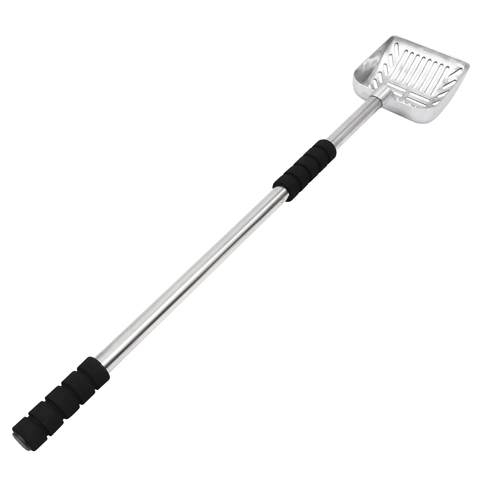 

Cat Poop Stainless Steel Scoop Dog Litter Long Handle Garbage Metal Pet