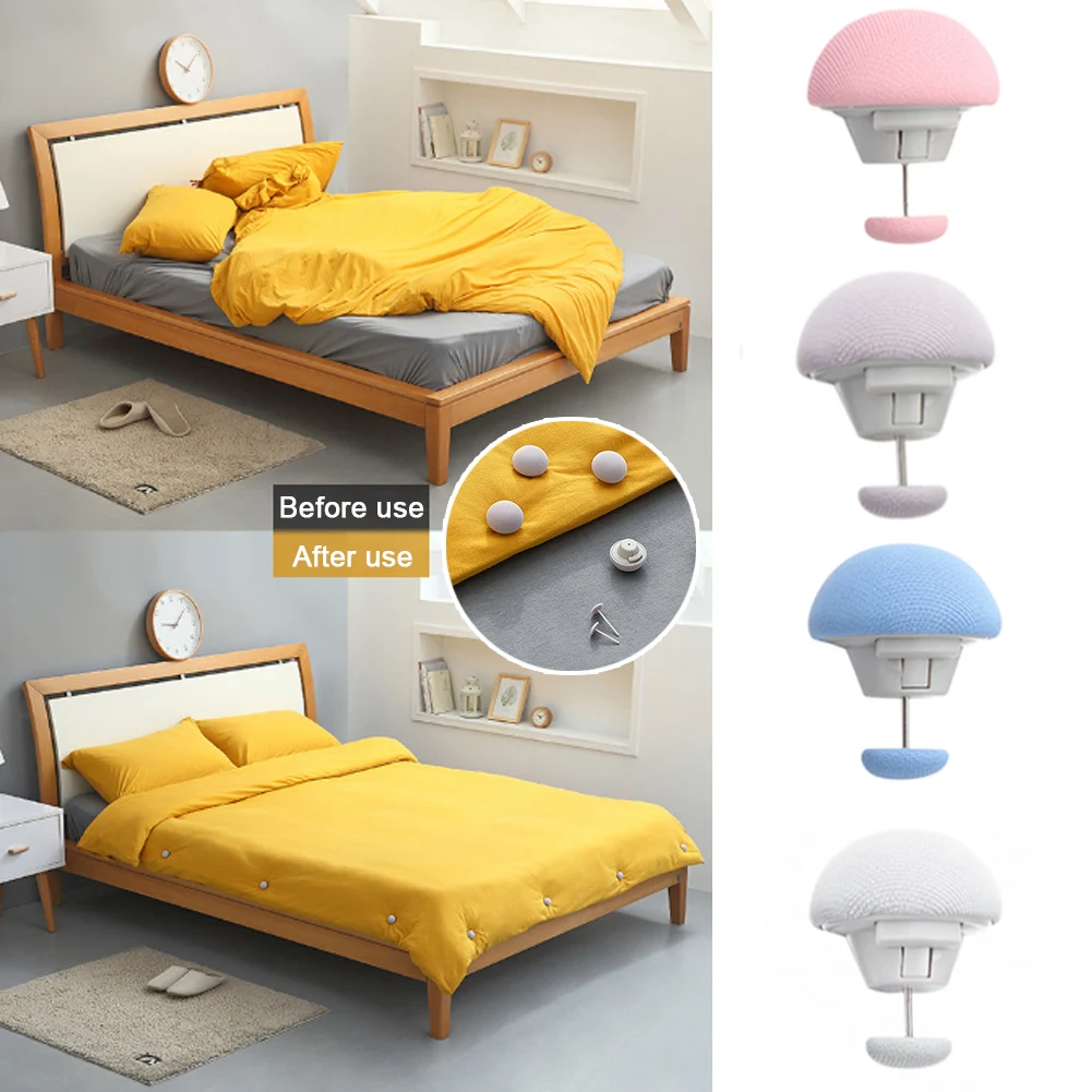 

Quilt Holder Buckle Accessories Fixing Home Grippers Fasteners Blankets Duvet Cover Mushroom Shape Bed Sheet Clip