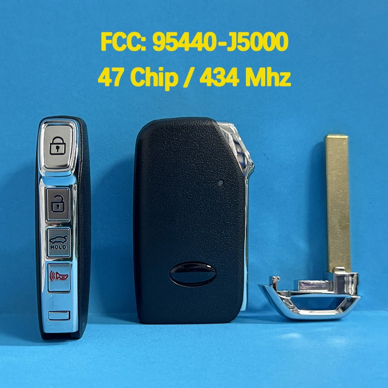 

CN051153 Aftermarket, 4 кнопки, умный дистанционный ключ 95440-J5000, 47 чипов, 434 МГц, без ключа для Kia Stinger 2018-2020