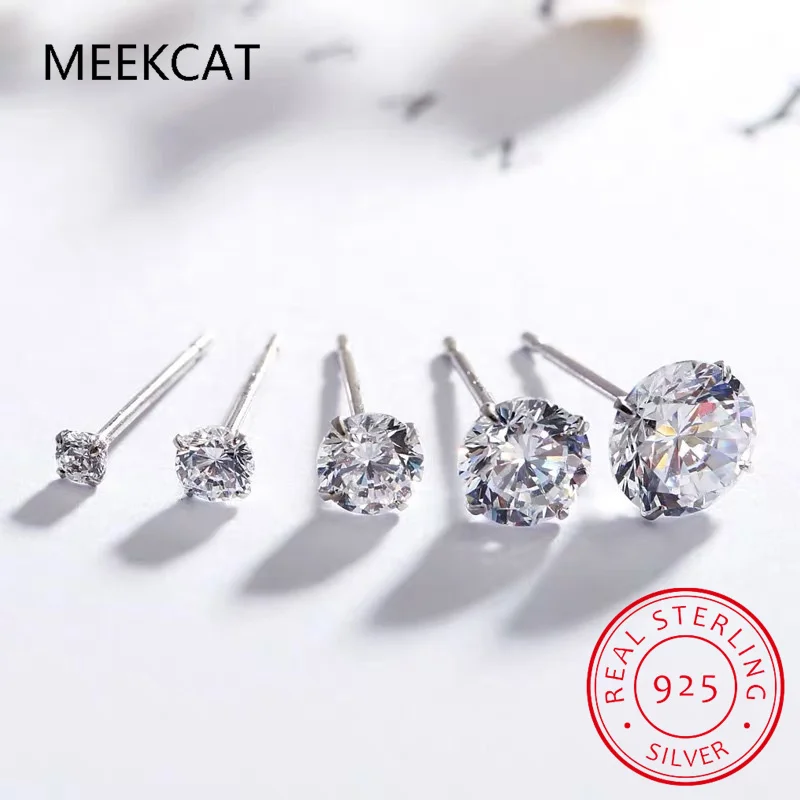 

Серьги женские из серебра 2/4 пробы, с муассанитом