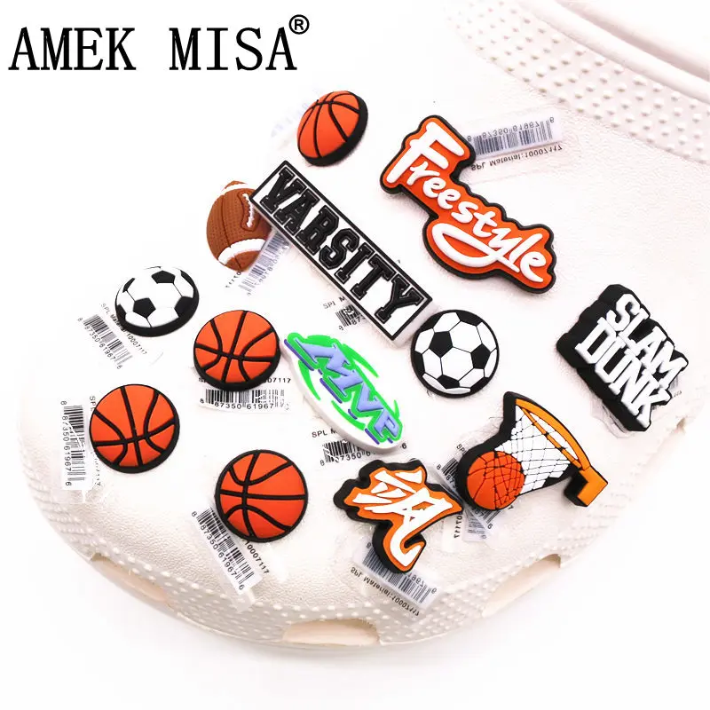 Japanese Manga Slam Dunk PVC Shoe Charms Basketball MVP Varsity Shoe Accessories Clog Decorations for Croc Jibz Kids Party Gifts