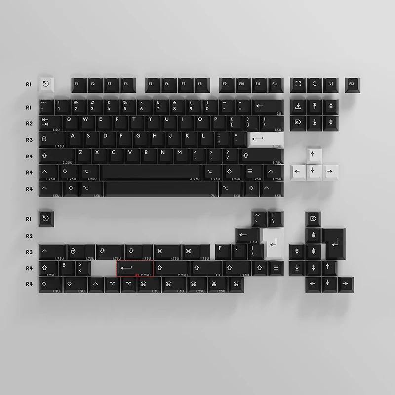

Wob Pure Black Keycap PBT Material Keyboard Keycap
