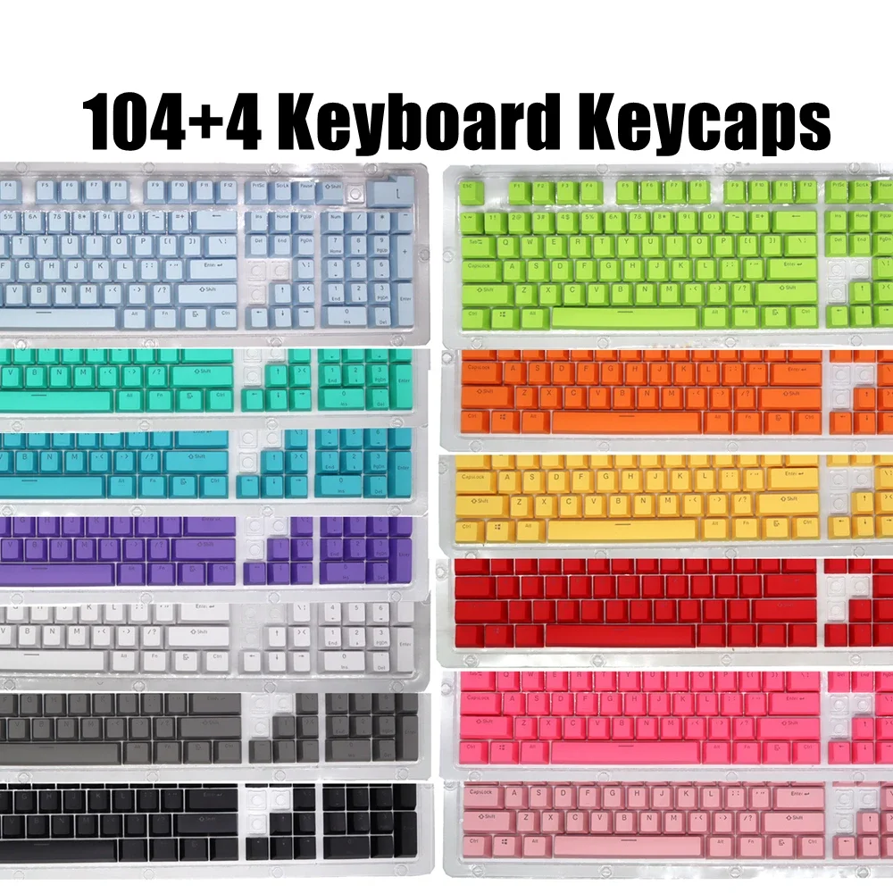 104 шт. УНИВЕРСАЛЬНЫЕ МЕХАНИЧЕСКИЕ колпачки для клавиатуры эргономичные пустые
