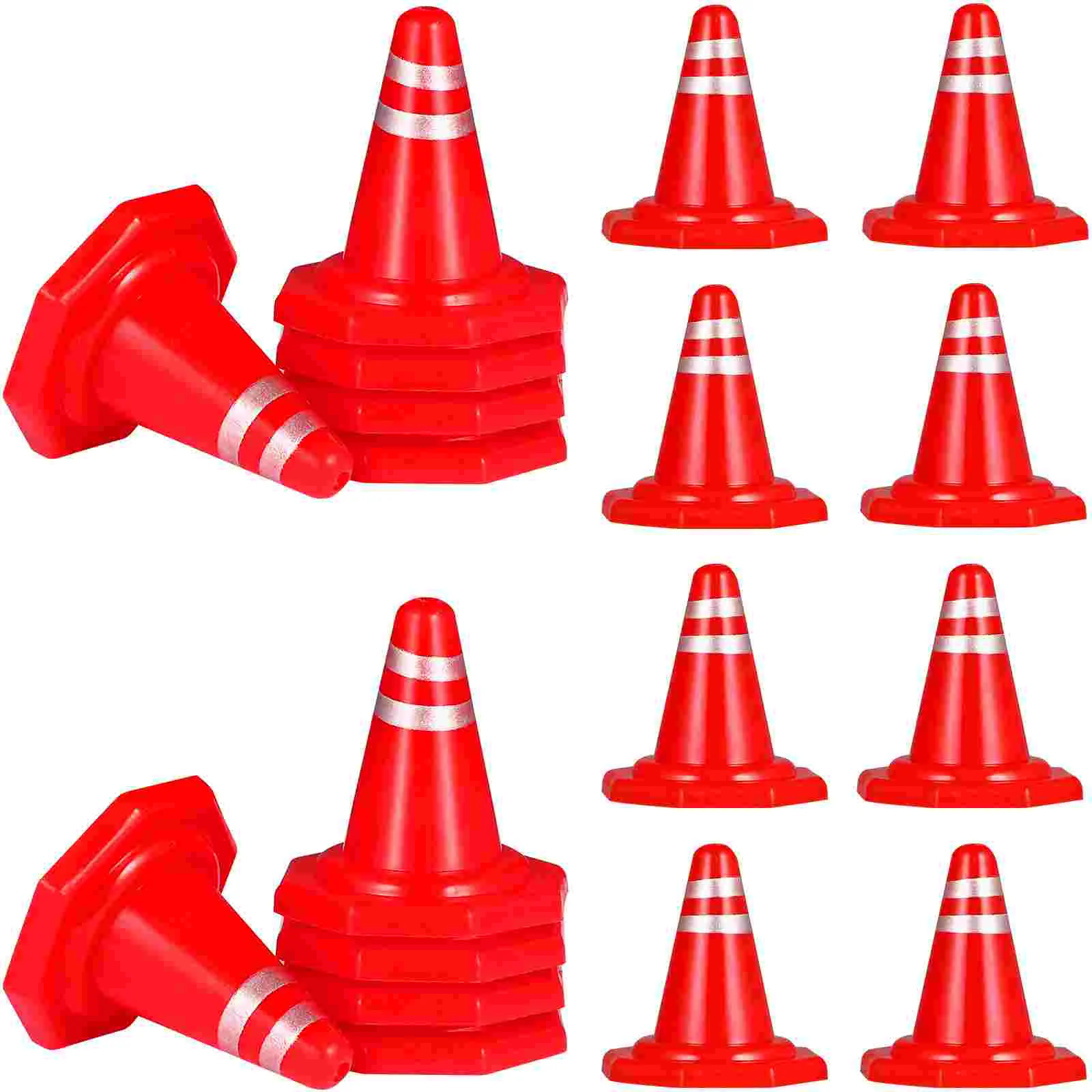 

Cones Traffic Mini Signs Toy Road Toys Kids Cone Construction Plastic Miniature Rc Roadblock Cars Signssmall Street Tiny Models