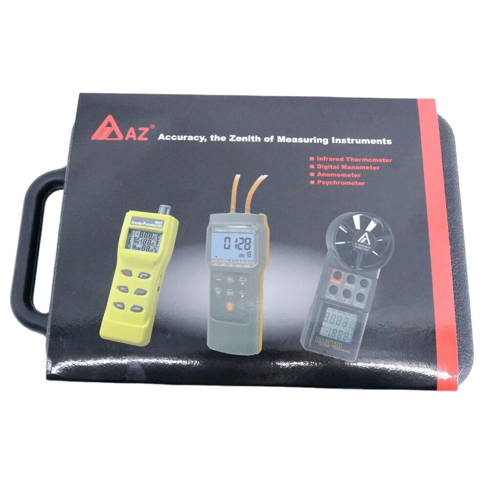 AZ82152 Differential Pressure Gauge 11units Selectable Datalogger RS232 Differential Pressure Meter images - 6