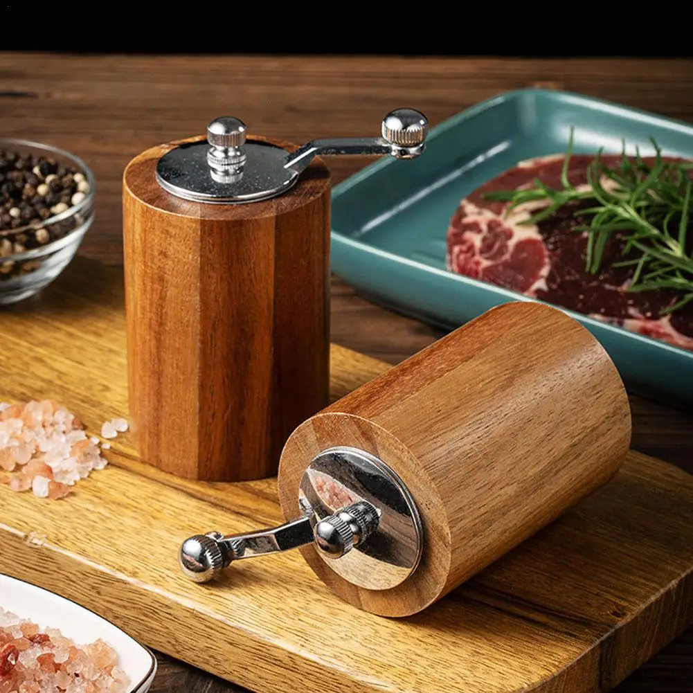 Wood Salt Pepper Grinder Handmade Wooden Mills Gourmet Preci