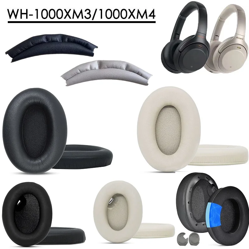 Фото Сменные амбушюры MOUDUNG, повязка на голову для Sony WH-1000XM3 WH-1000XM4, гарнитура, амбушюры, кожаный рукав, наушники-вкладыши №2