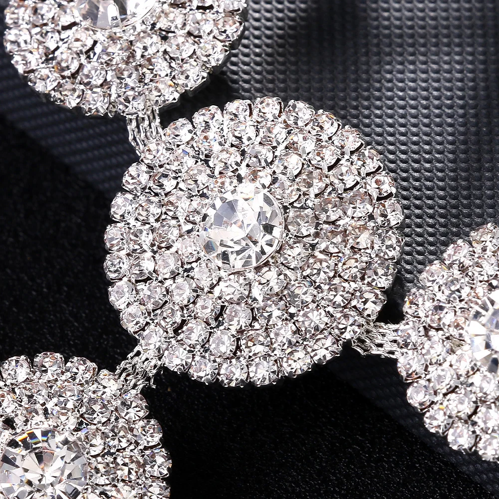 Stonefans с низкой талией Rouns Shape Rhinestone Choth стринги для женщин сексуальные черные