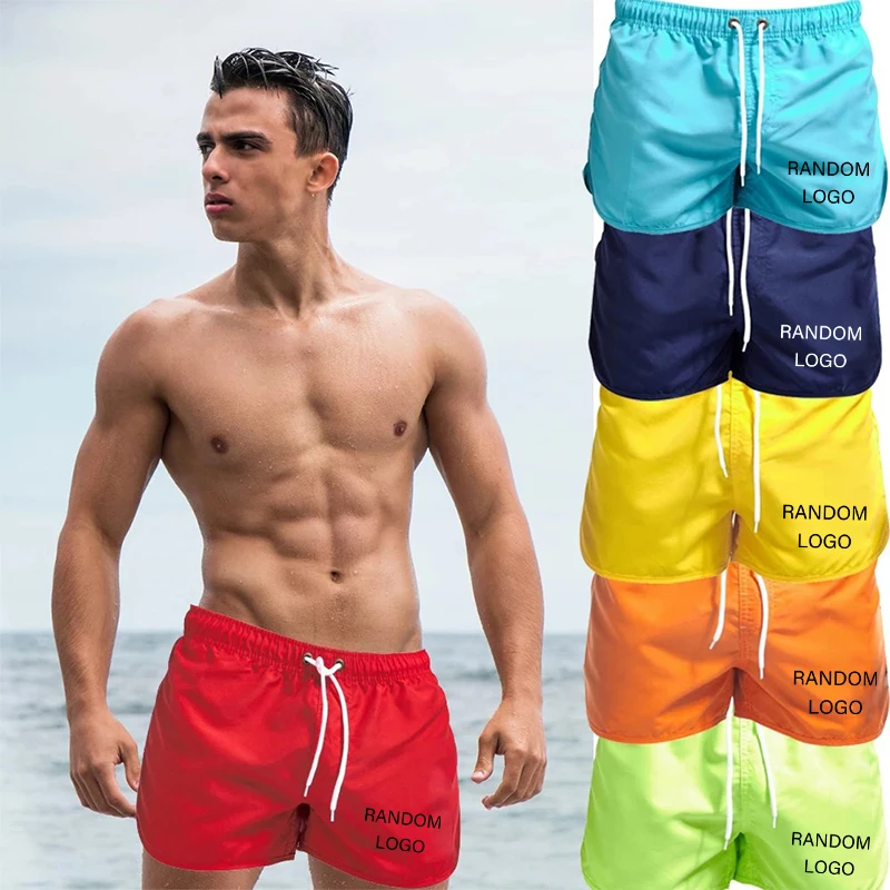 

2023 Summer Shorts Mens Quick Dry Swim Trunks Hot Sport Gym Running Short Panst Random Logo Printed Beachwear Man Beach Siwmwear