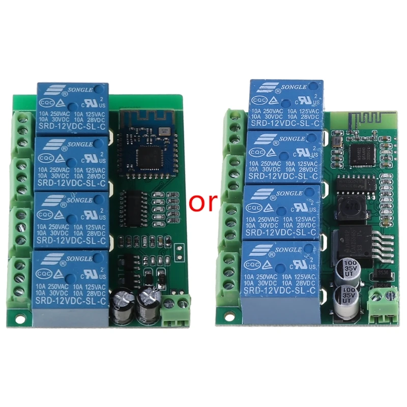 

4CH Bluetooth-compatible Relay Switch Module With App Remote Control Mobile