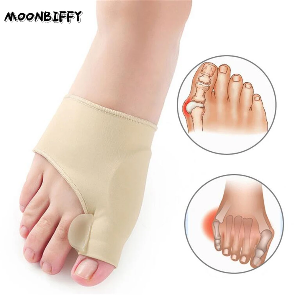 

2 шт., силиконовый гелевый рукав для большого пальца стопы