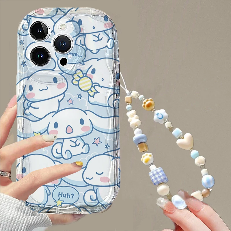 Фото Чехол для телефона Xiaomi 15T POCO X8 Pro Max X7 X6 Pro F8 F7 F6 M6 M7 X5 F4 M4 X3 15 Ultra 14 12T с цепочкой-браслетом Cinnamoroll №5