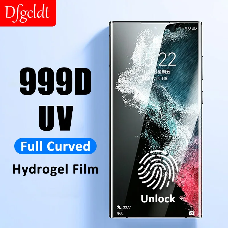 

UV Screen Protector Hydrogel Film For Samsung Galaxy S22 S21 S20 Ultra FE S10 S9 S8 Plus A73 A72 A71 A53 A52 A51 A52S Not Glass