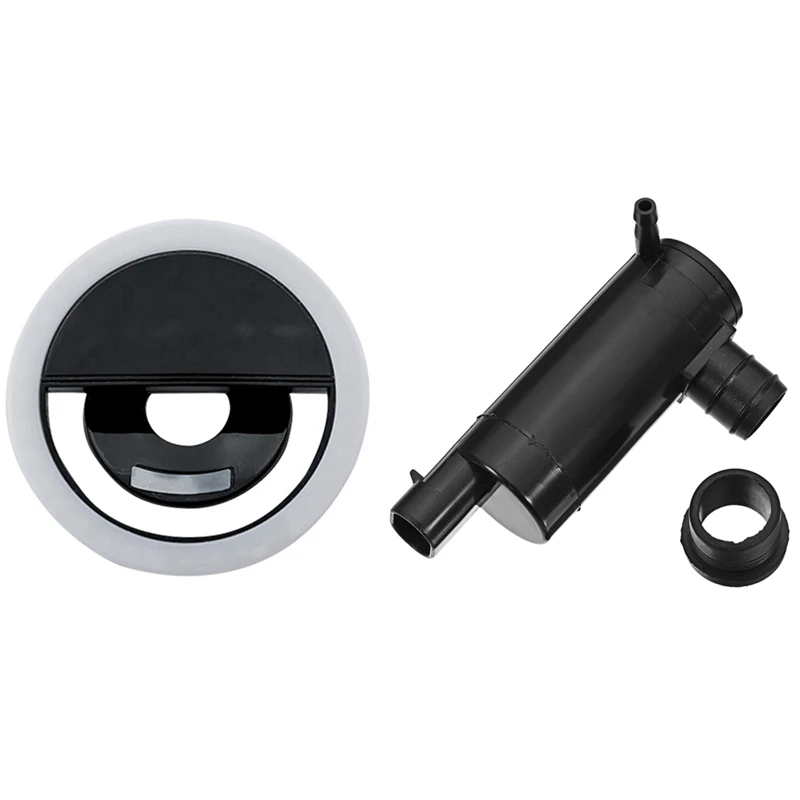 

2 Pin Windshield Wiper Washer Pump For Chevrolet Captiva 2007-2011 With Selfie LED Ring Flash Light For Mobile Phone