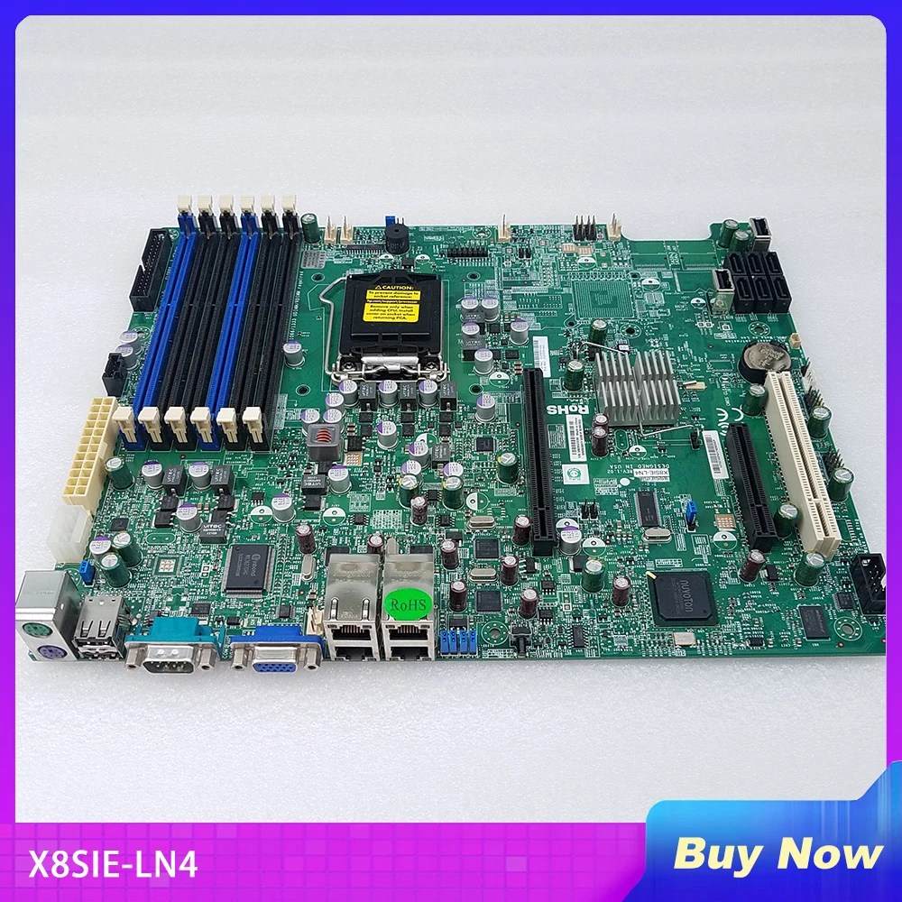 

X8SIE-LN4 For Supermicro Motherboard Xeon X3400 / L3400 Series Core i3 LGA1156 DDR3 Quad Intel® 82574L Gigabit Ethernet