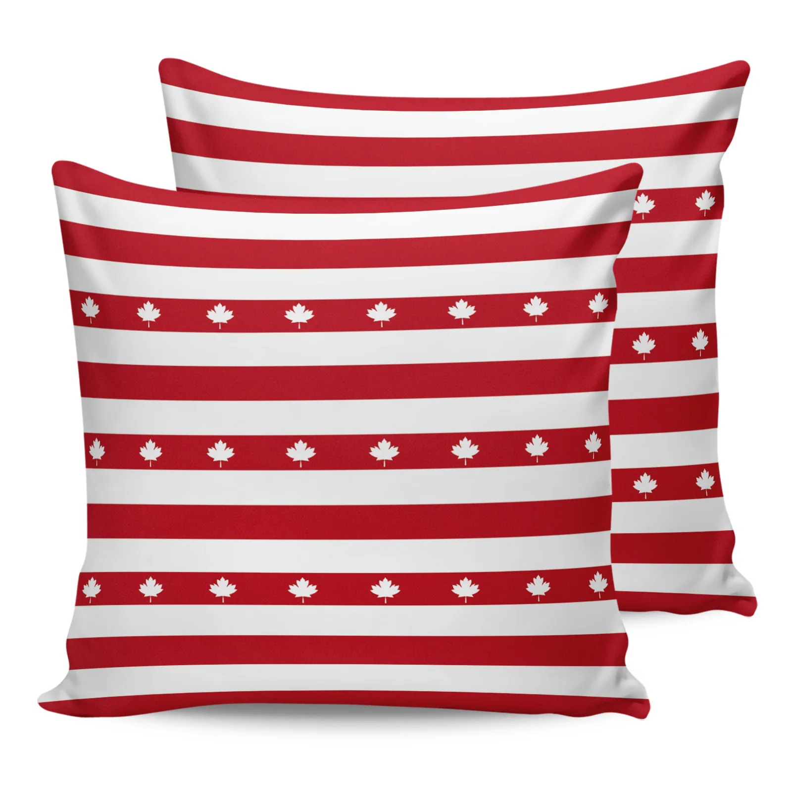 

2PC Pillowcase Maple Leaf Stripes Sofa Cushion Cover Bedding Dakimakura Pillow Cover For Bed House Home Decorative Pillow Cases