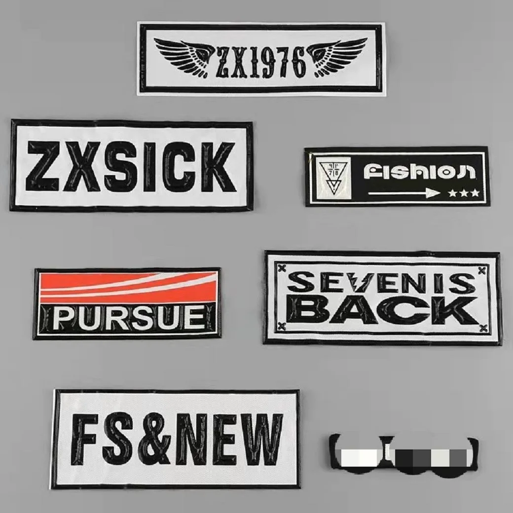 

Mixed 6Pcs/Lot Various Letter Cloth Labels Embroidery Hand Made For Diy Knitted Printed Cotton Woven Sewing Accessories