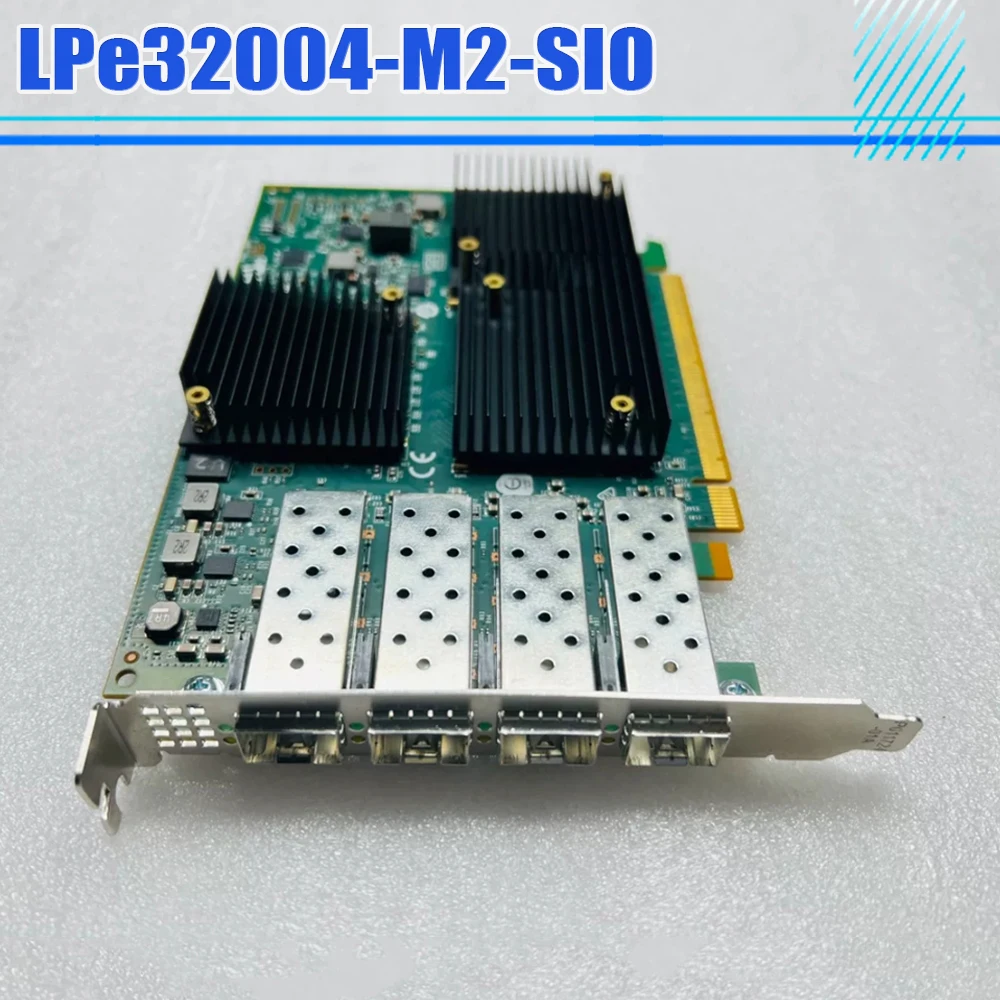 Для Emulex LPe32004-M2-SIO 4 Port 32Gb HBA Card fiber Channel LPE32004