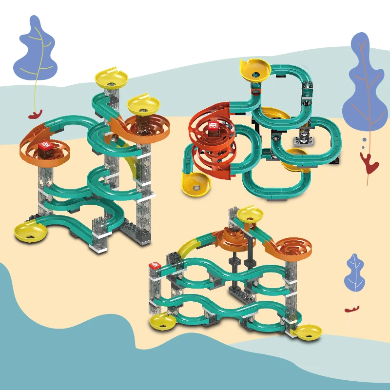 

Гравитационный маятниковый буфер Speedway Marble Run строительные блоки игрушки Стволовые большие частицы детский креативный Набор игрушечных сла...