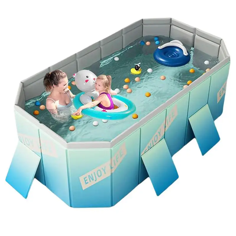 Portable Dog Pool PVC Collapsible Portable Wading Pool Anti-Slip Pet Bathtub Paddling Pool For Children And Adults Sandboxes