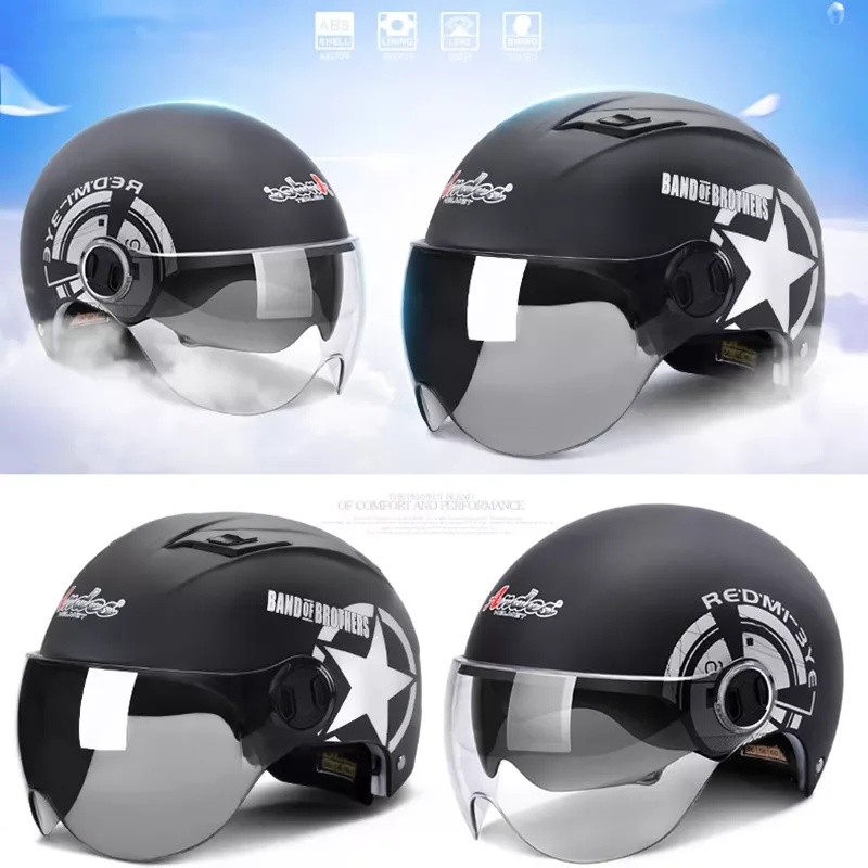 Motorcycle Helmet Dual & Single Lens Visors Moto Helmet Men Women Summer Scooter Moto Casco