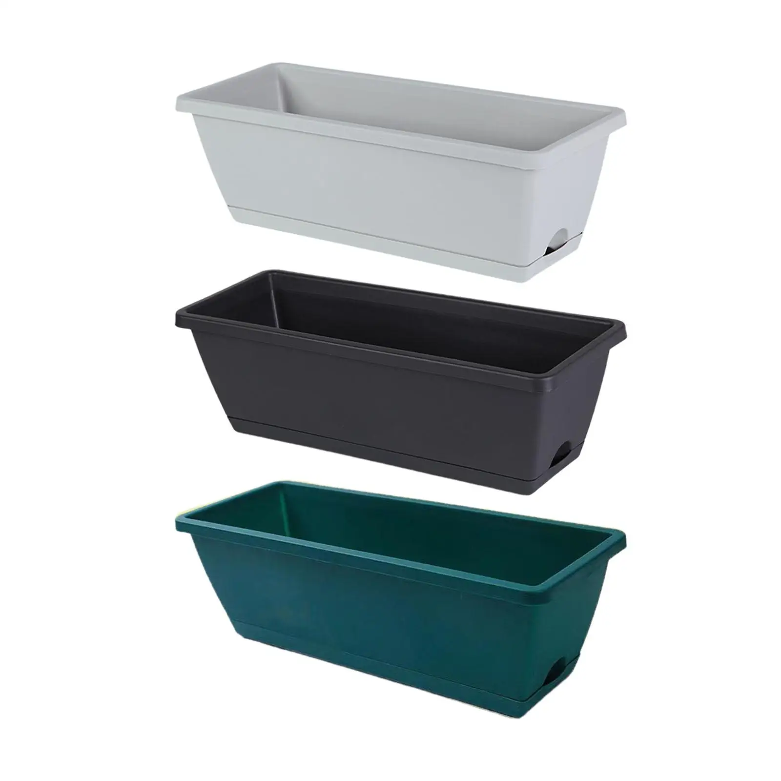 2 шт. оконная коробка прямоугольный плантатор с дренажными отверстиями