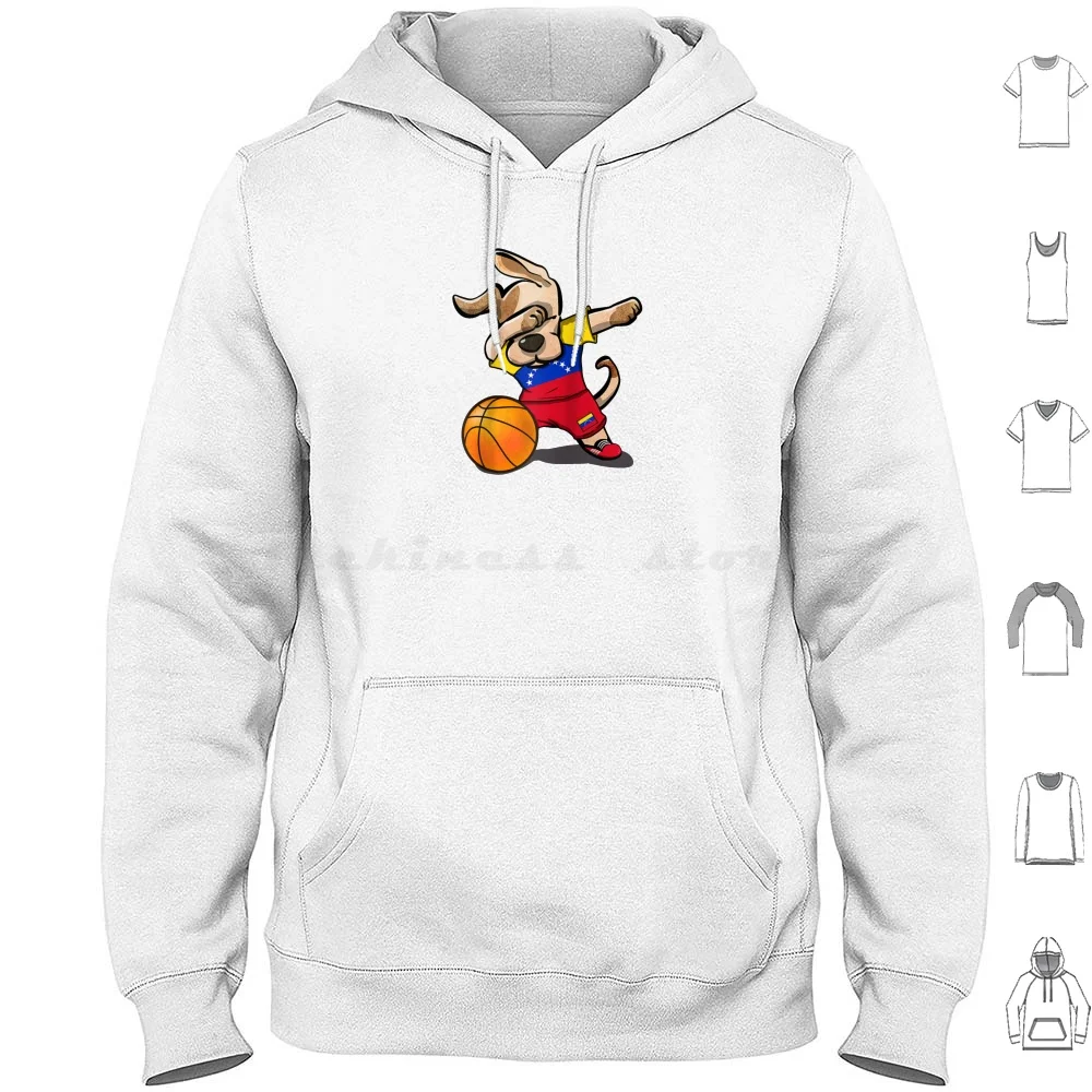 

Баскетбольный фанат из Венесуэлы Dabbing Dog, спортивные толстовки с длинным рукавом, баскетбольный фанат из Венесуэлы