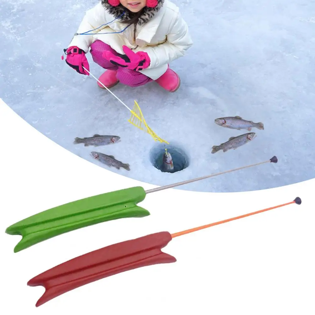 

Ice Fishing Pole Anti-Slip Lightweight Strong Load Bearing Eco-friendly Kid Fishing Rod Fishing Pole for Outdoor