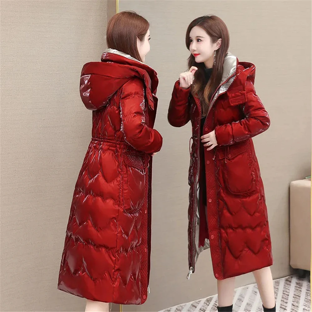 

TemperAment Slim Down Jacket Women's Mid-length Loose And Casual New Women's Winter Warm and Thick White Duck Down Jacket Jacket