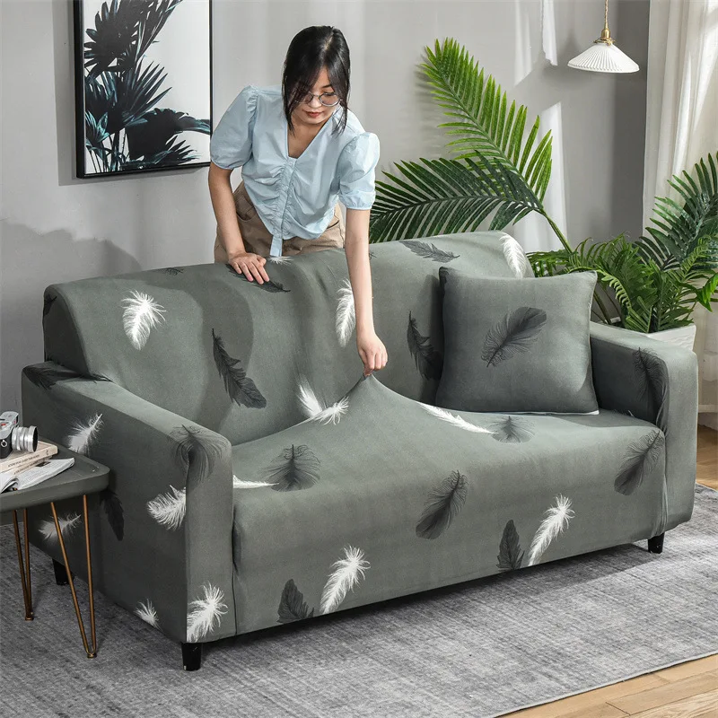 

1/2/3/4 Seater Four Seasons Non-slip Fabric Sofa Cover for Living Room Universal Elastic Double Couch Cover All-Inclusive