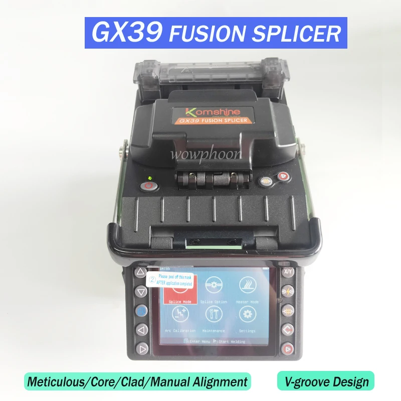 

Free shipping GX39 komshine optic fiber splicing machine fusion splicer
