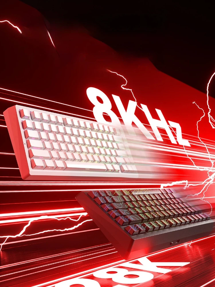 LEOBOG A80RT Клавиатура с магнитным переключателем, 8000 Гц, игровая, изготовленная на заказ, механическая, с полной клавишей, FPS с возможностью горячей замены, время отклика 0,01 мс, Hi-Fi (art.: 3920d35ae99b2) - 3920d35ae99b2