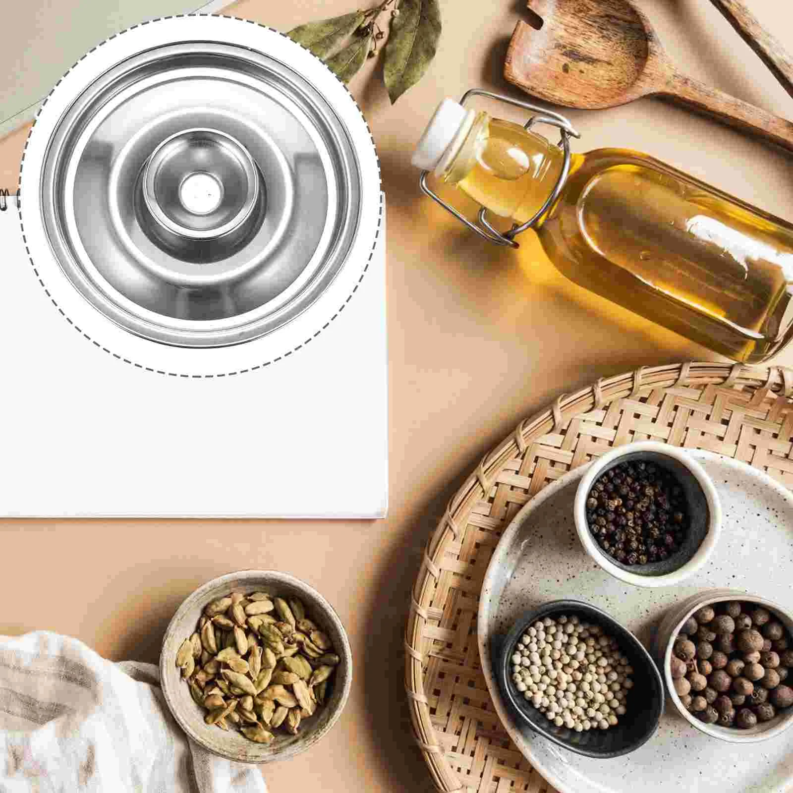 

1Pc 10cm Seasoning Pot Cover Stainless Steel Pot Cover Pot Lid Cup Cover