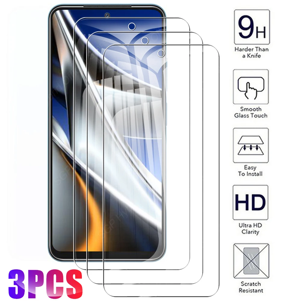 

Защитное стекло X4pro для Xiaomi Poco X4 Pro 5G X3 X 4 NFC, 3 шт.
