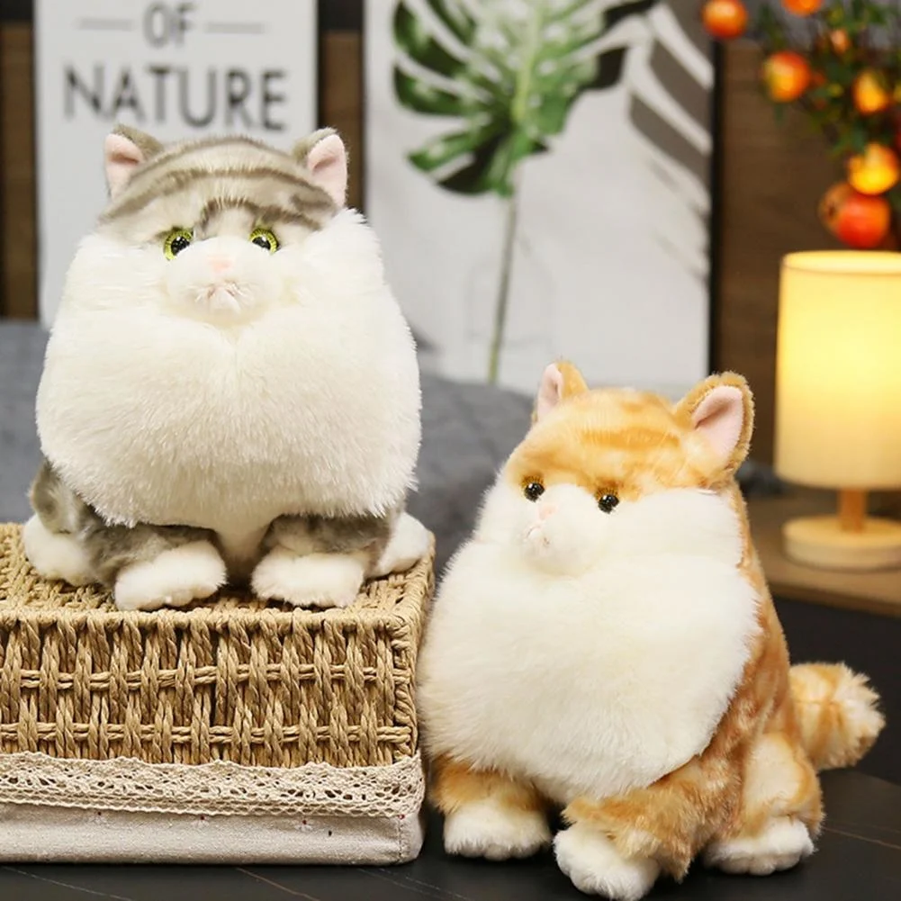 

Simulation Practical Cat Stuffed Toy Photograph Prop Plush Doll Vivid Appearance Smell-less Household Decoration Cat Stuffed Toy