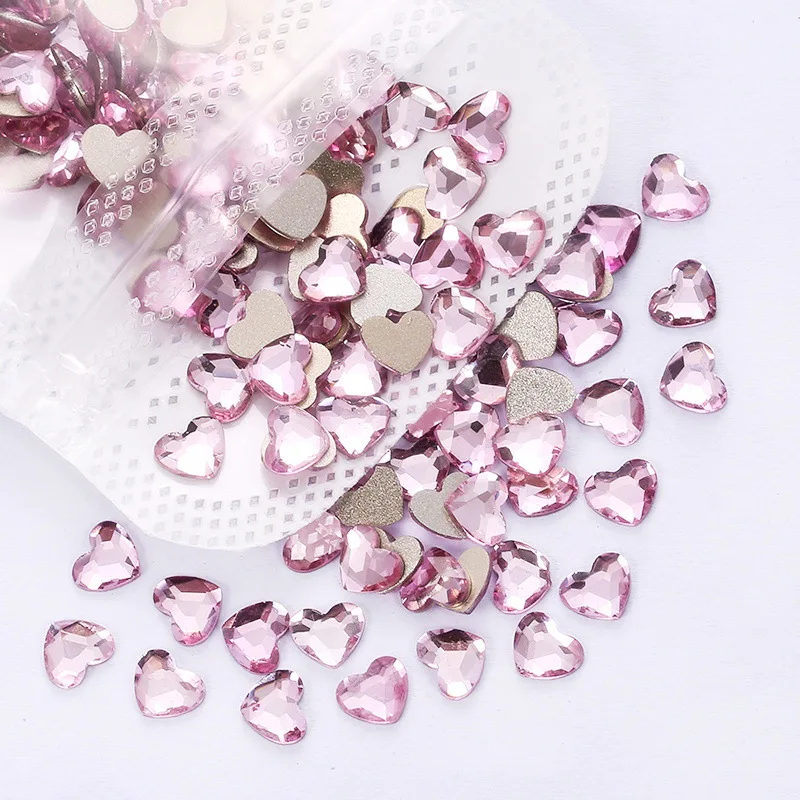 

K9 Wholesale Mixcolor love diamonds flat bottomed irregular diamonds flat bottomed glass diamonds nail accessories diamonds