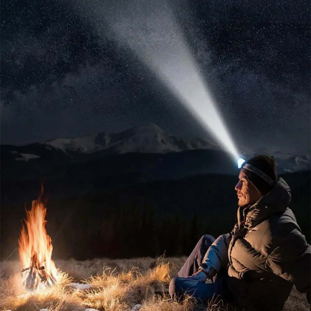 

Portable COB Camping Light High Brightness Waterproof USB Chargeable Outdoor Light LED Head Torch Headlamp Flashlight