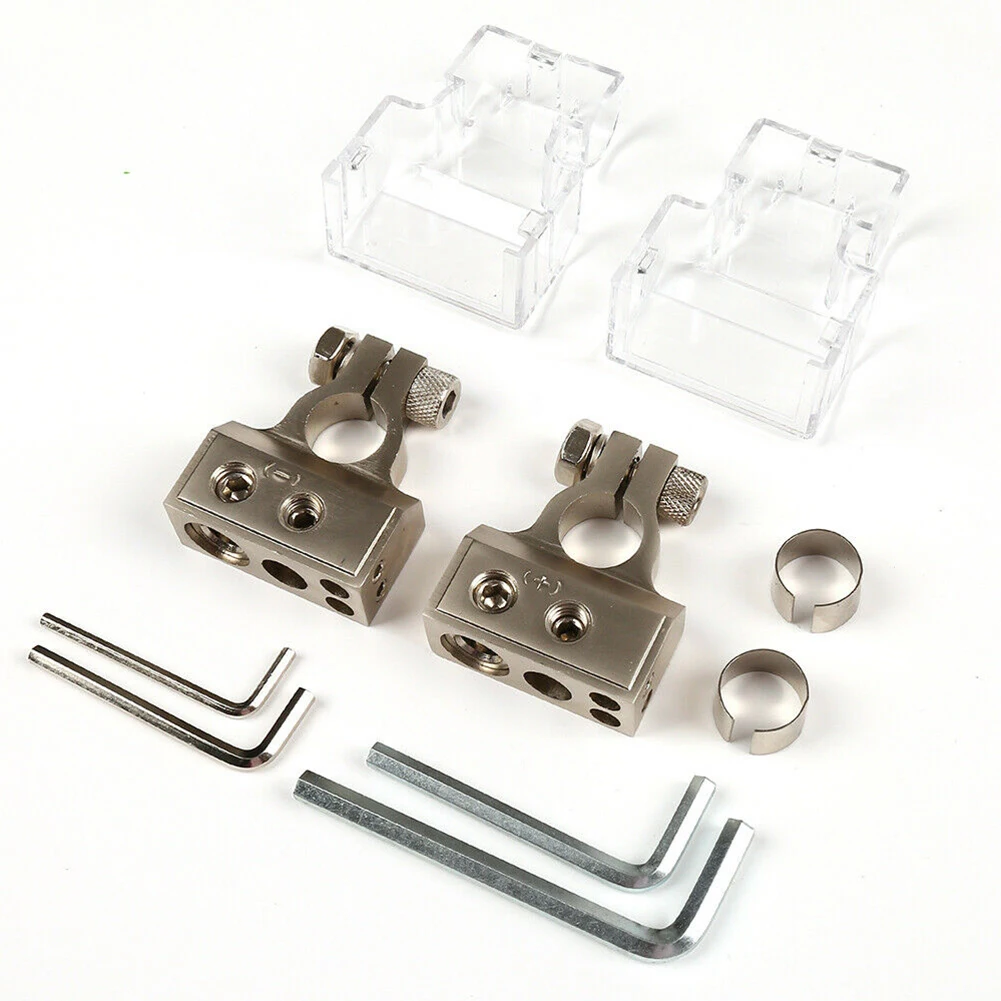 

Marine Boat Battery Terminal Connectors 0/4/8/10 Gauge AWG Positive Negative + - Car Battery Terminal Clamp Tools