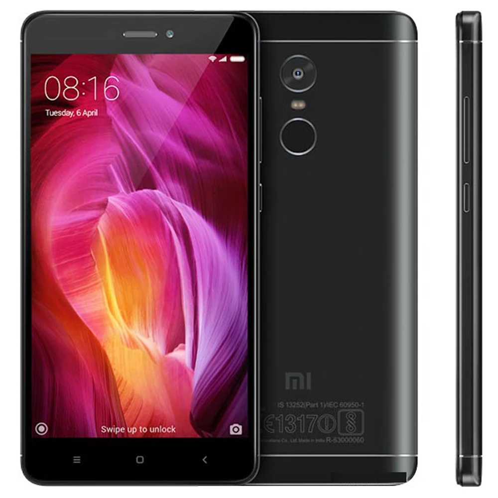 5.5INCH Xiaomi redmi Note 4 Smartphones octa core global version 3G RAM 64G ROM Android 13MP mobile phones unlocked celulares