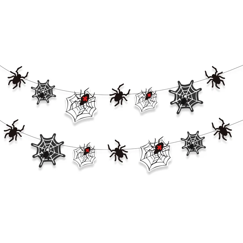 Тема на Хэллоуин искусственная бумага флаг баннер